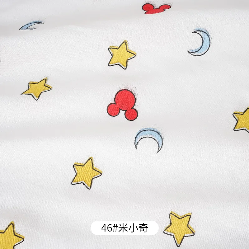 1x1.5 Meter Cartoon Animal Cotton Infant Class A Fabric Print Cloth Sewing Quilting Fabric for Needlework DIY Handmade Material