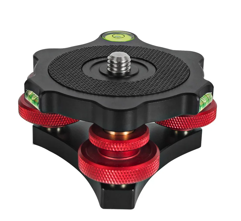 Professional Level Adjustment Seat Angle Micro Adjustment Three-way Pan Tilt Base DSLR Camera Accessories