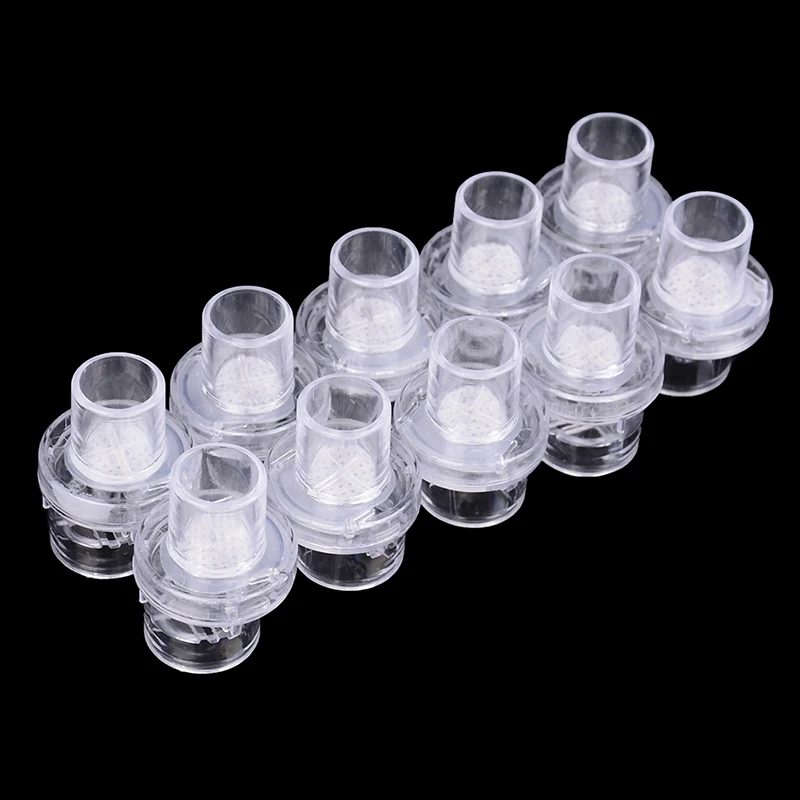 10 Stuks Wegwerp One-Way Filter Stekkers Cpr Masker Training Kleppen Mondstukken Micromask Accessoires - afbeelding 1