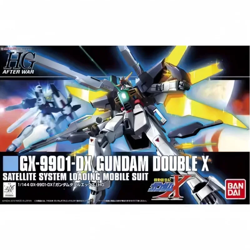 BANDAI Anime HG 1/144 GX-9901 DX GUNDAM DOUBLE X New Mobile Report Gundam Assembly Plastic Model Kit Action Toys Figures Gift