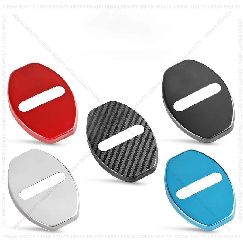 4pcs Stainless Steel Car Door Lock Protective Cover Sticker Anti-Rust Buckle Case for Seat ABT Ibiza Leon Mii Tarraco Cupra TCR - view 3
