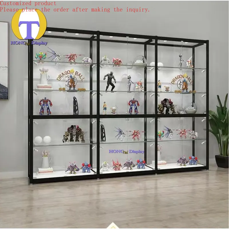 Custom.Custom Retail Tobacco Shop Glass Furniture Display for Company Showroom to Display Antique and Collectibles Figurine