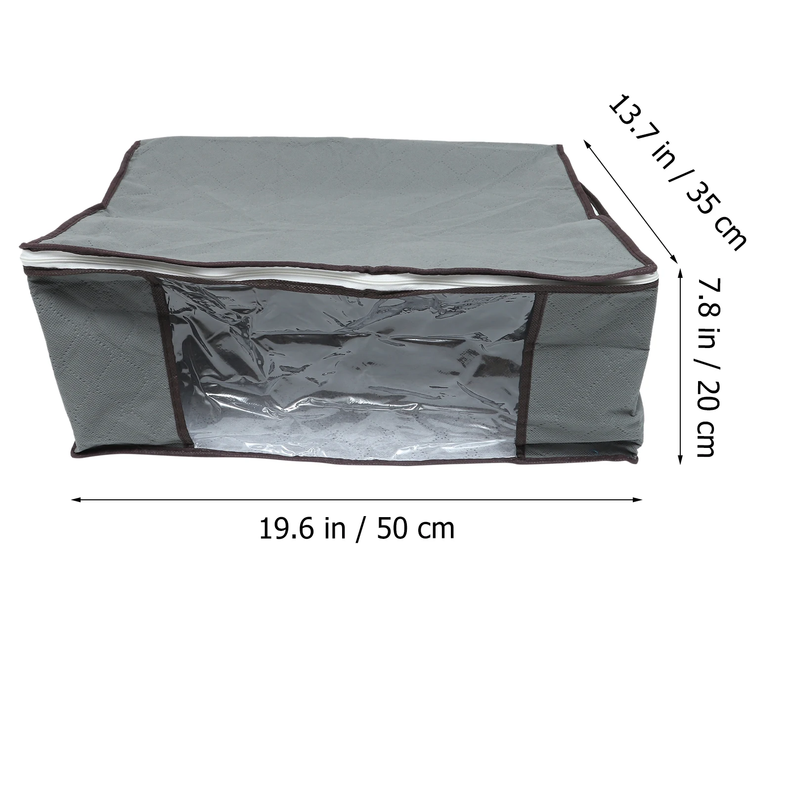 

4pcs Clothing Container Foldable Under Bed Case Waterproof Zipper Large Capacity Clothes Storage Box Household Storage Bin