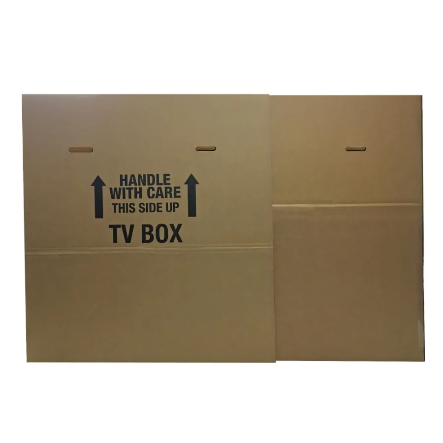 

TV Adjustable Moving Box Designed for Seamless Relocation of Screens Up to 70 Inches Featuring Reinforced Corner Protection and