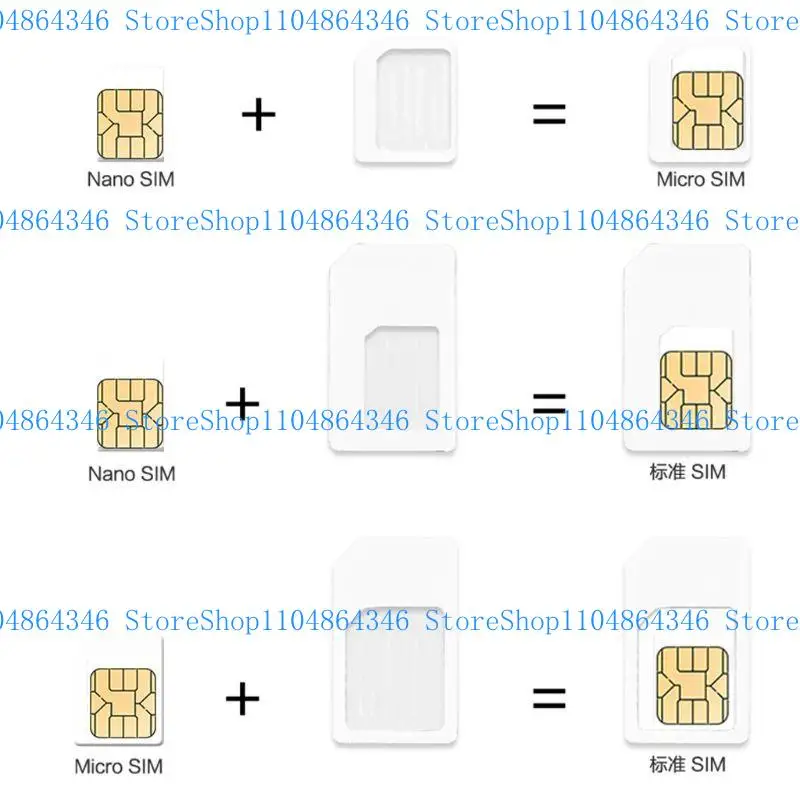 5ASD 4 in 1 تحويل بطاقة إلى محول Micro Standard للهاتف لـ #2
