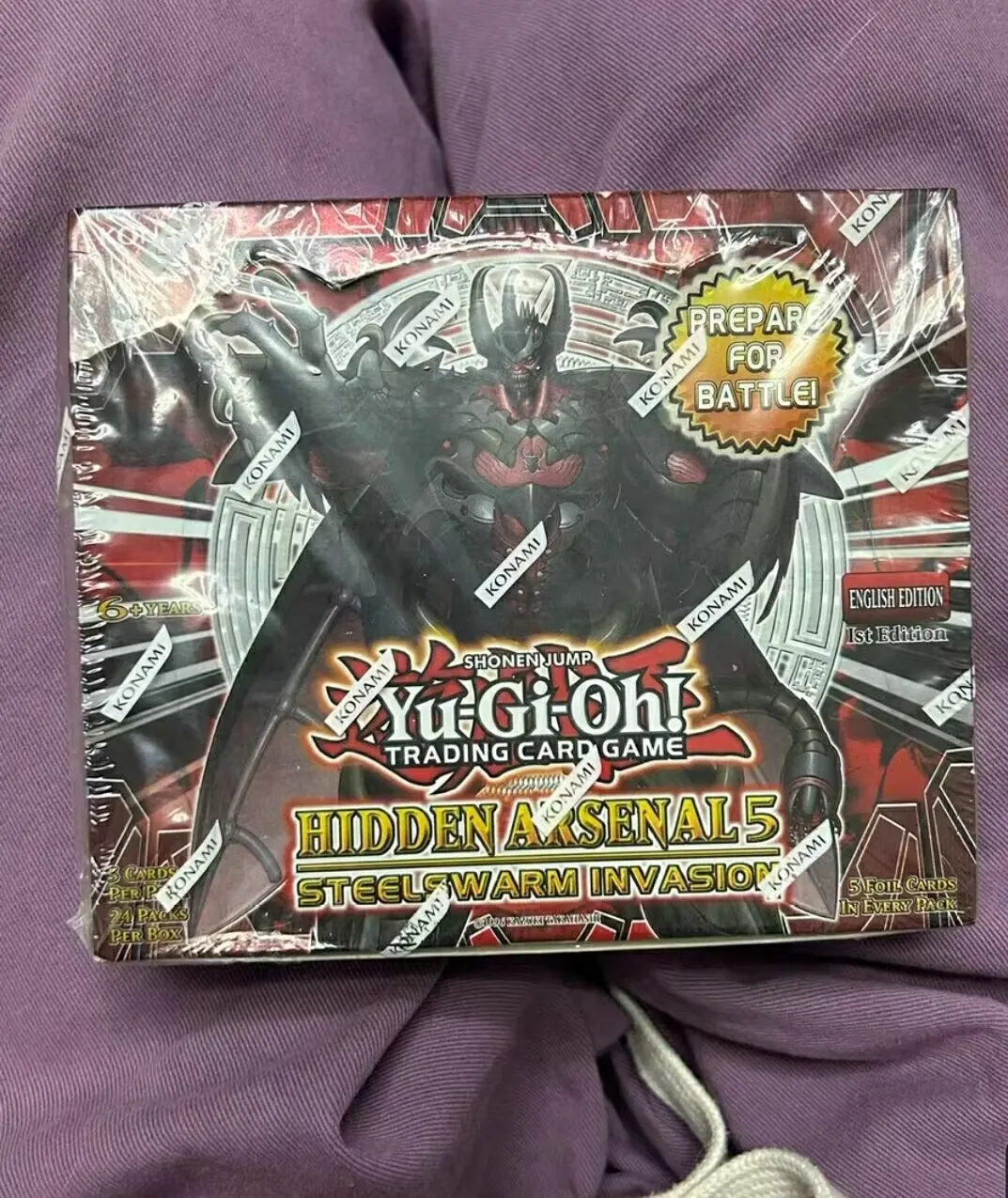 

Yugioh KONAMI Duel Monsters TCG Hidden Arsenal 5 Steelswarm Invasion HA05 English 1st Edition Collection Sealed Booster Box