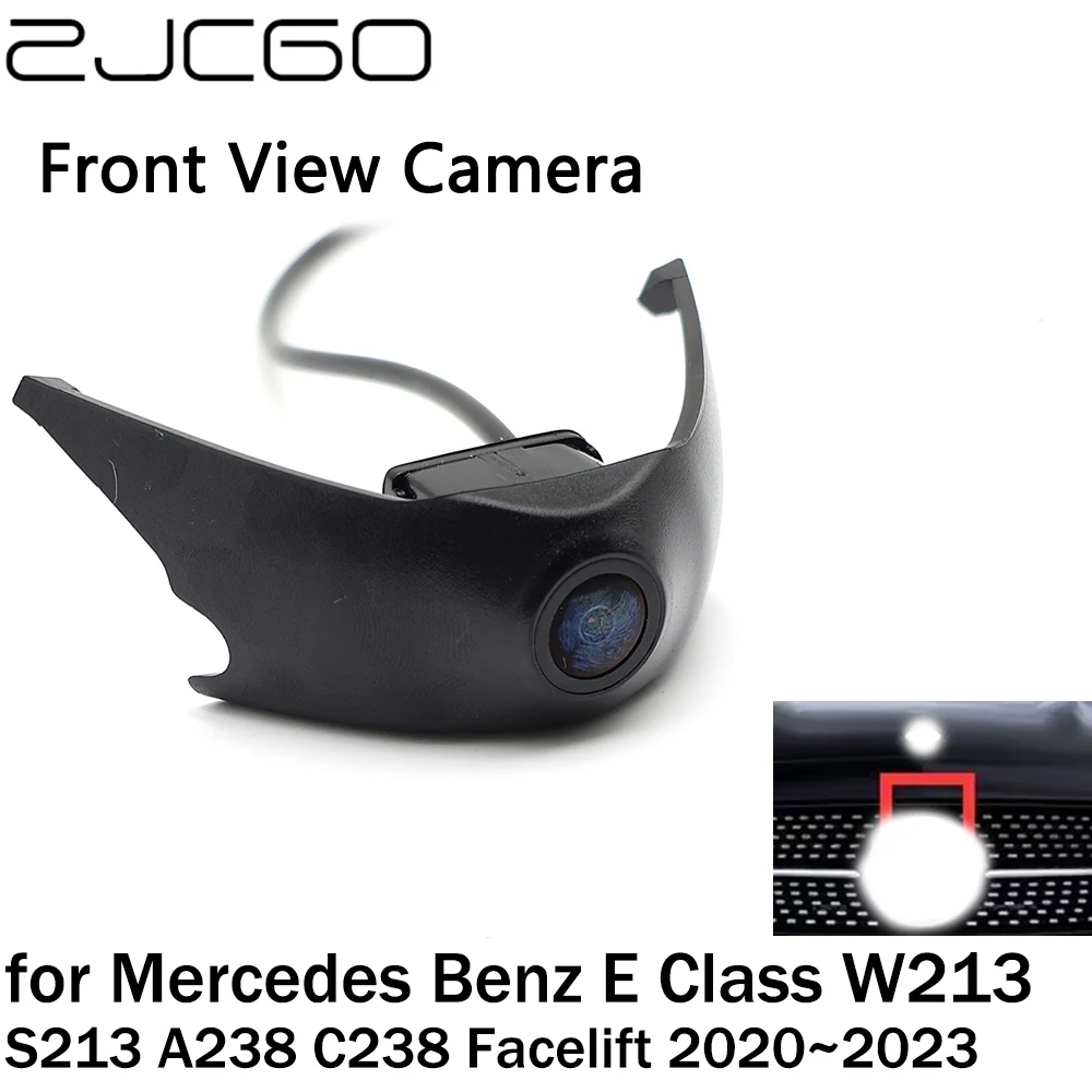 

ZJCGO Front View LOGO Parking Camera Night Vision for Mercedes Benz E Class W213 S213 A238 C238 Facelift 2020~2023