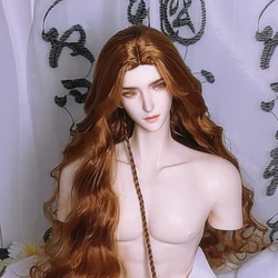 1/3 BJD Doll Wigs Ancient Costume European Style Long Curly Hair Samurai Wig For SD13 Girl SSDF ID72 Uncle Accessories A1908