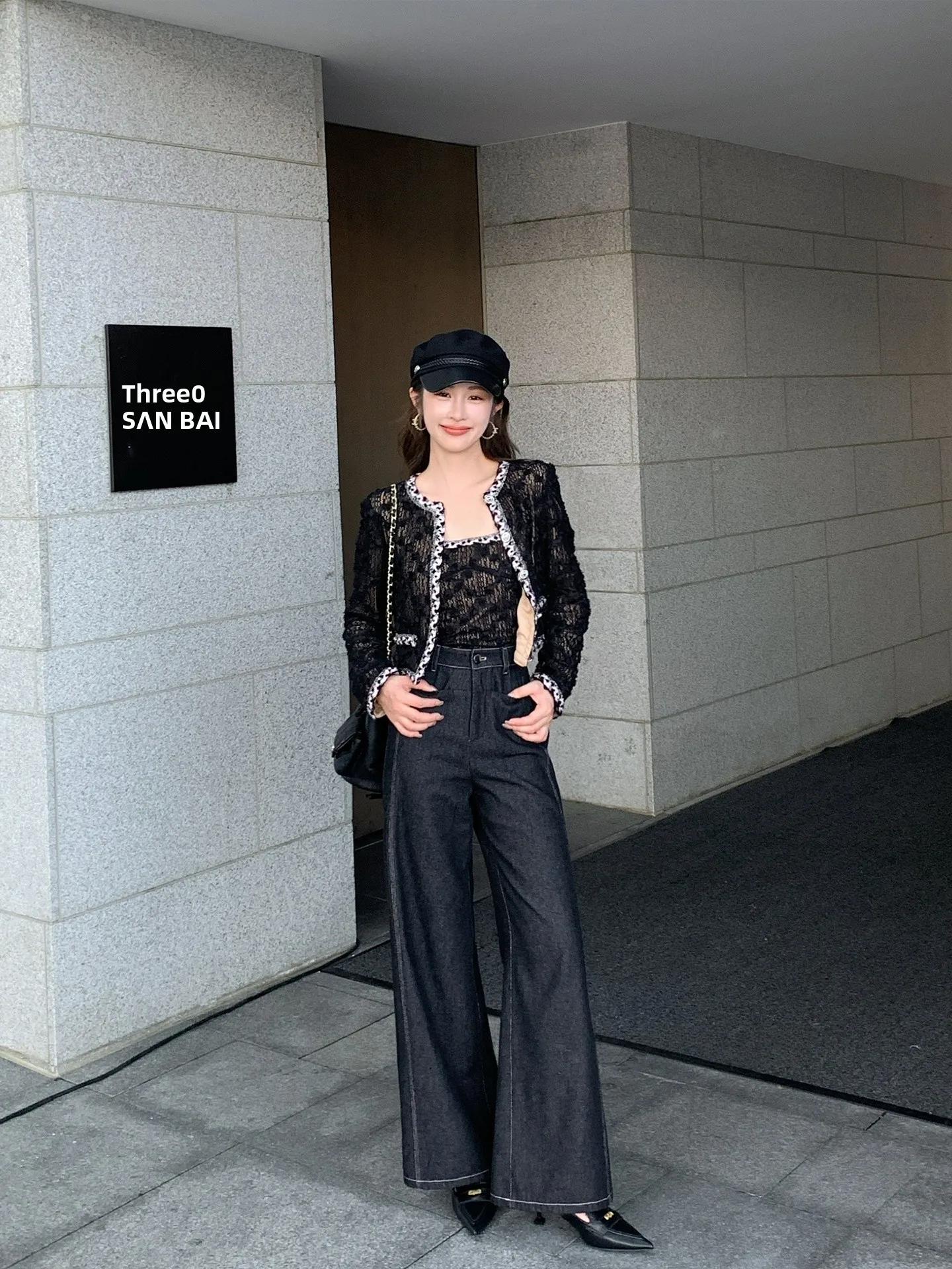 

Женский кардиган Ele Bla Lace Jaet: Новинка весенней коллекции, ретро-стиль, тяжелая вышивка, легкий, роскошный, для носки поверх одежды