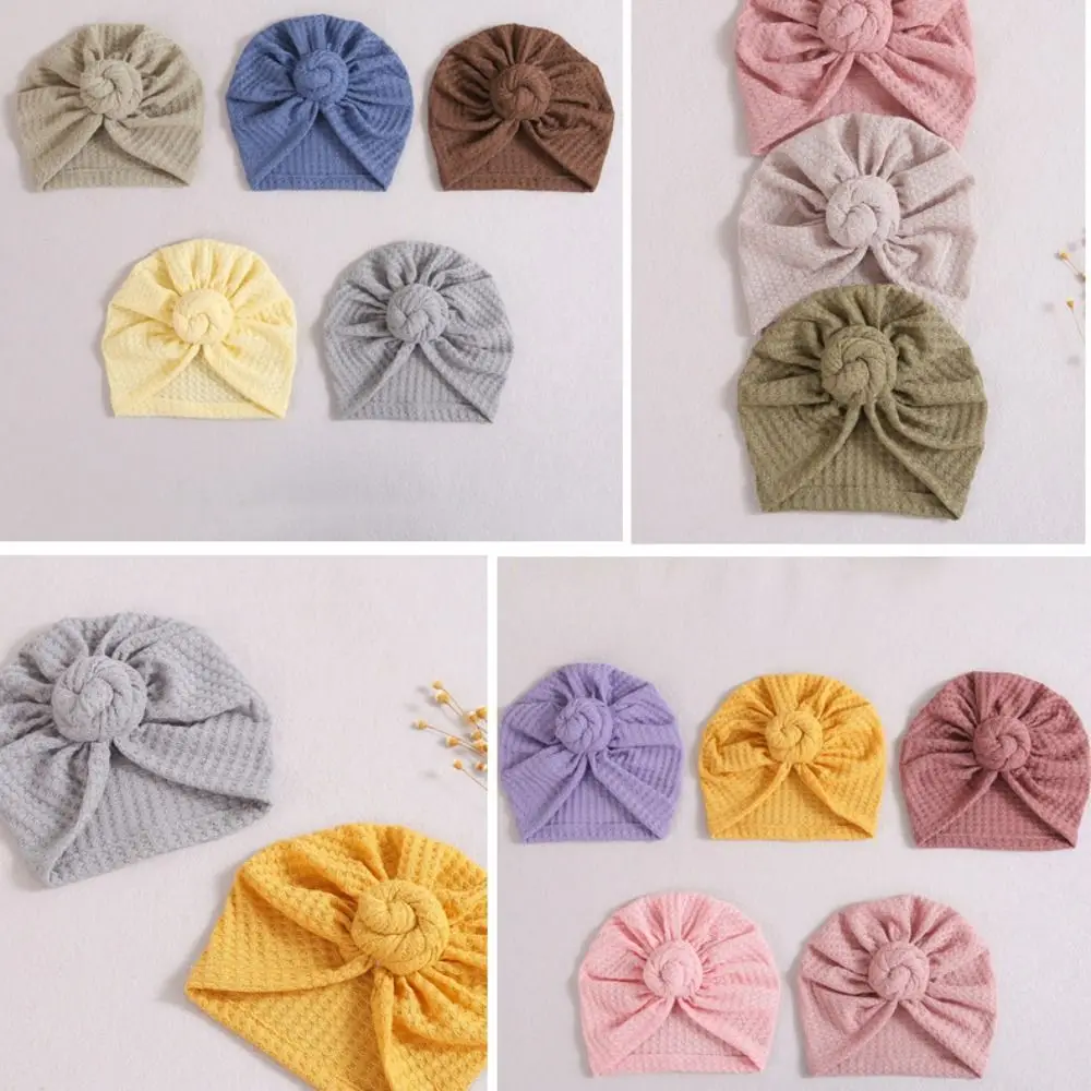 Turbans élastiques pour nouveau-né, bandes de sauna, chapeau de bébé en coton, enveloppes d'hôpital, doux et solide, mignon