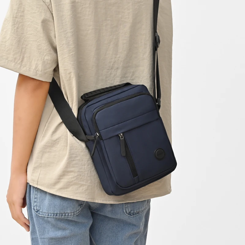 Business-Umhängetasche für Herren – Fortschrittliches Design mit mehreren Fächern, Schultertasche für Büro und Freizeit – Detail 3