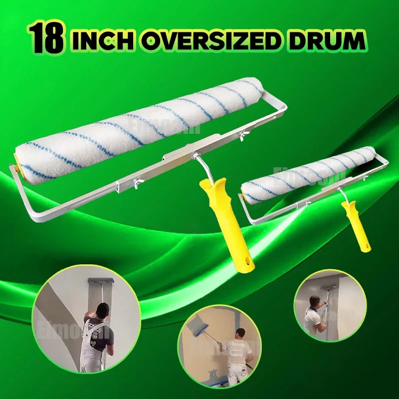 18inch Paint Roller Brush Short-Middle-Long Plush Painting Handle Tool For Wall Decorative 9MM/6MM Painting Handle Tool Support