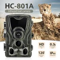 Trail Hunting Camera With 5000Mah Lithium Battery 16MP HC801A 1080P IP65 Waterproof Photo Traps 0.3s Trigger Time Wild Surveilla
