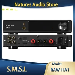 SMSL RAW-HA1 HIFI Desktop 2.1 Channel Power Amplifier MQA USB DAC AMPs Bluetooth 5.1 Support LDAC HDMI ARC 165W*2 Output Power