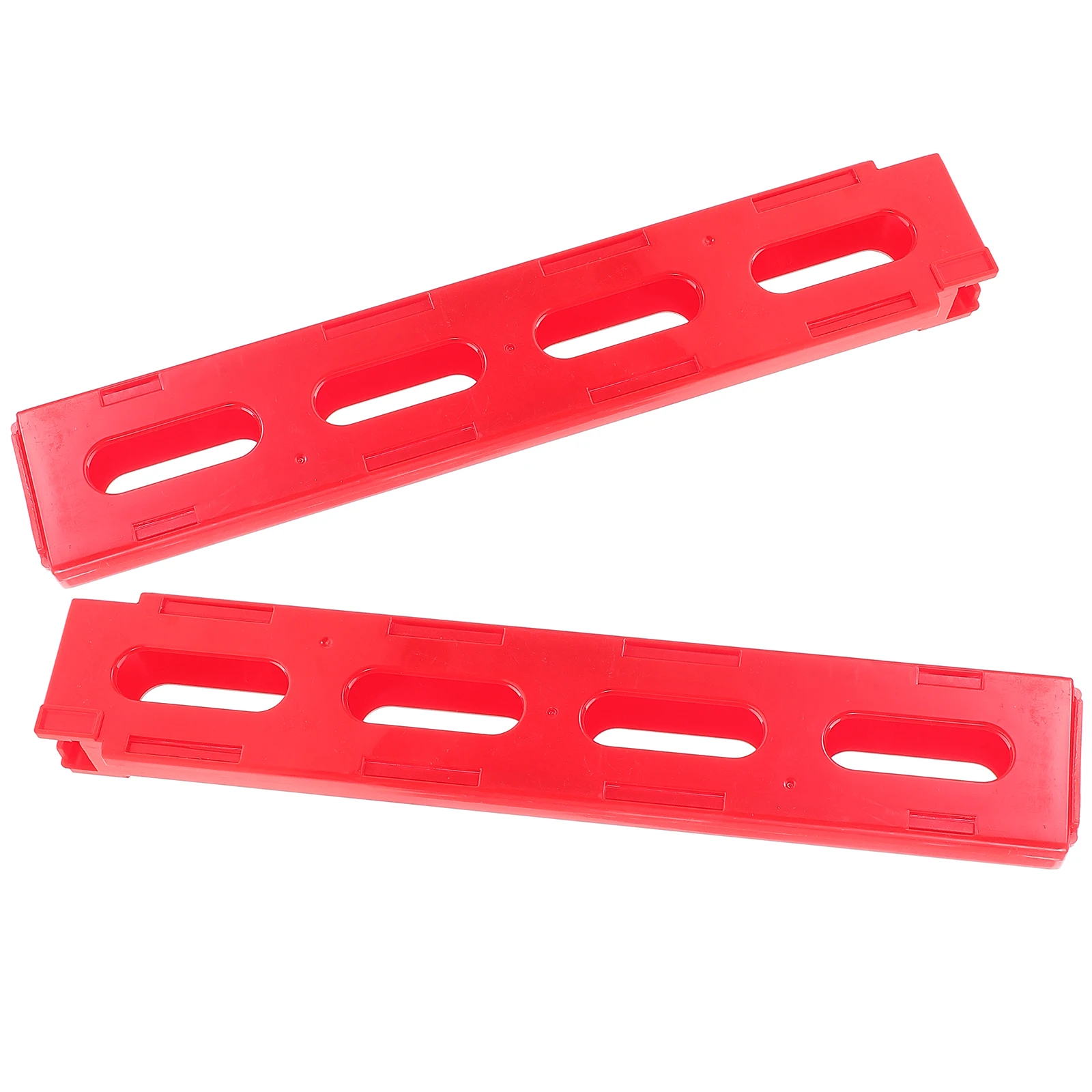 2 Pcs Domino Automatic Train Tables for Adults Extension Blocks Kids Grips Racks Clips Holders Toys