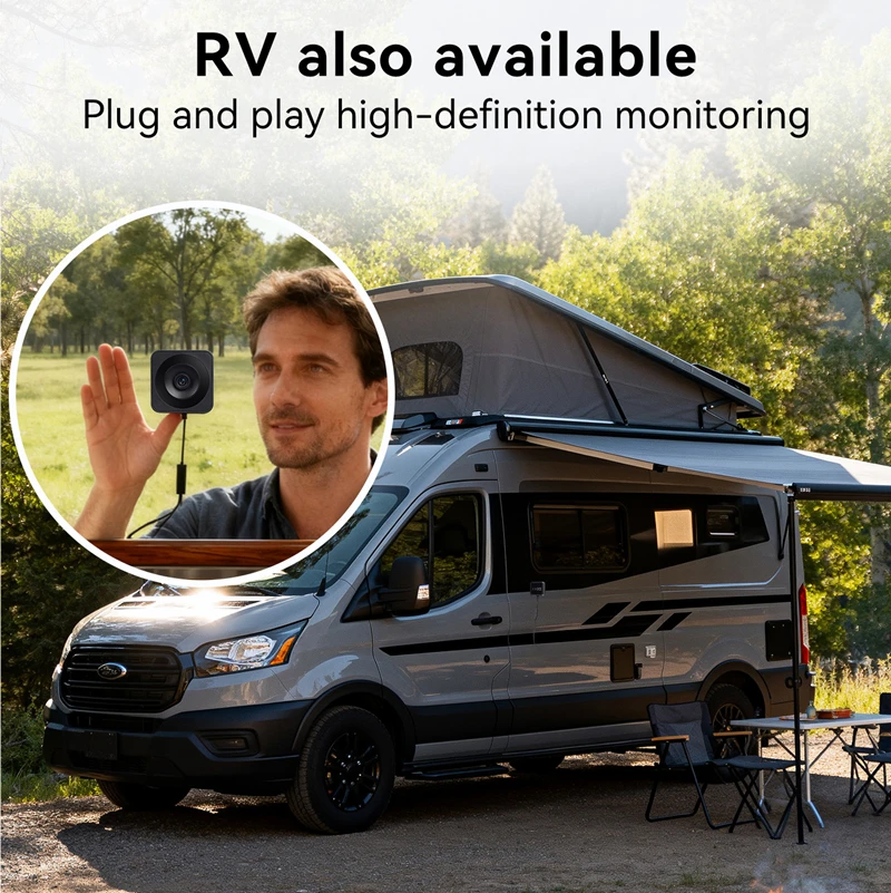 

5G Wi-Fi оконная камера, ультратонкий монитор обнаружения искусственного интеллекта, беспроводная простая установка для домашнего охранного наблюдения 2025