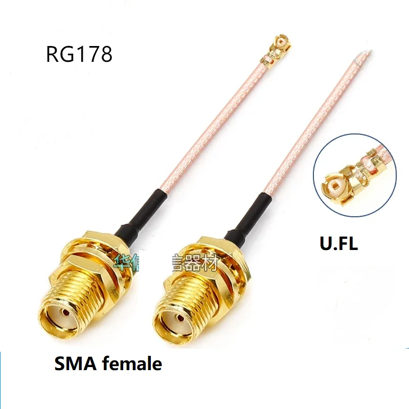2 piece in stock! 2pcs/lot IPX U.FL to SMA female Pigtail RG178  Extension Cable for SIM7600E SIM7600G-H EC25-E EG25-G 4G 3G GSM