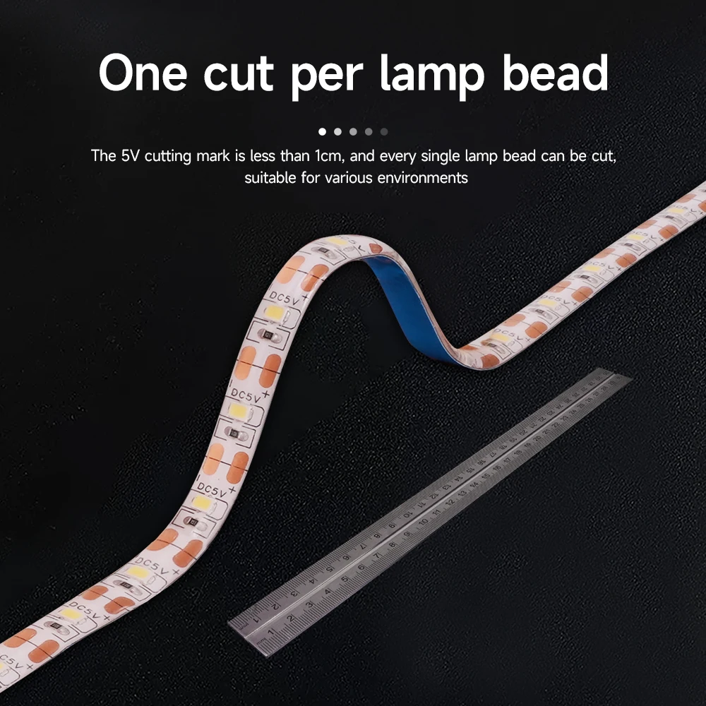 Upgraded Lower Current LED Light Strip For Bambu Lab X1c P1s P1P X1 5V 0.3A 150cm IP44 3D Printer Lighting Lamp Super Bright