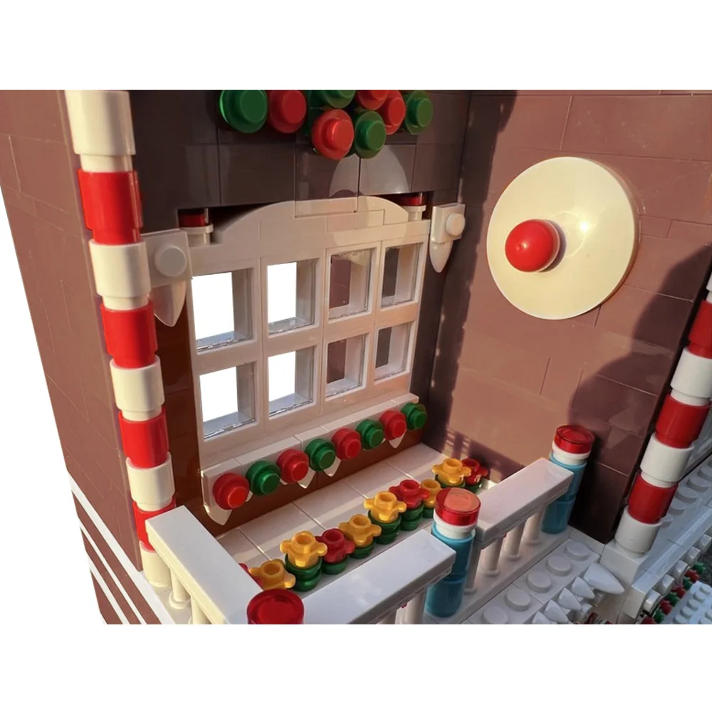 Gobricks MOC Winter Dorp Herenhuis Bakstenen Model Winter Dorpshuis Modulaire Architectuur Bouwstenen Montage Speelgoed Geschenken