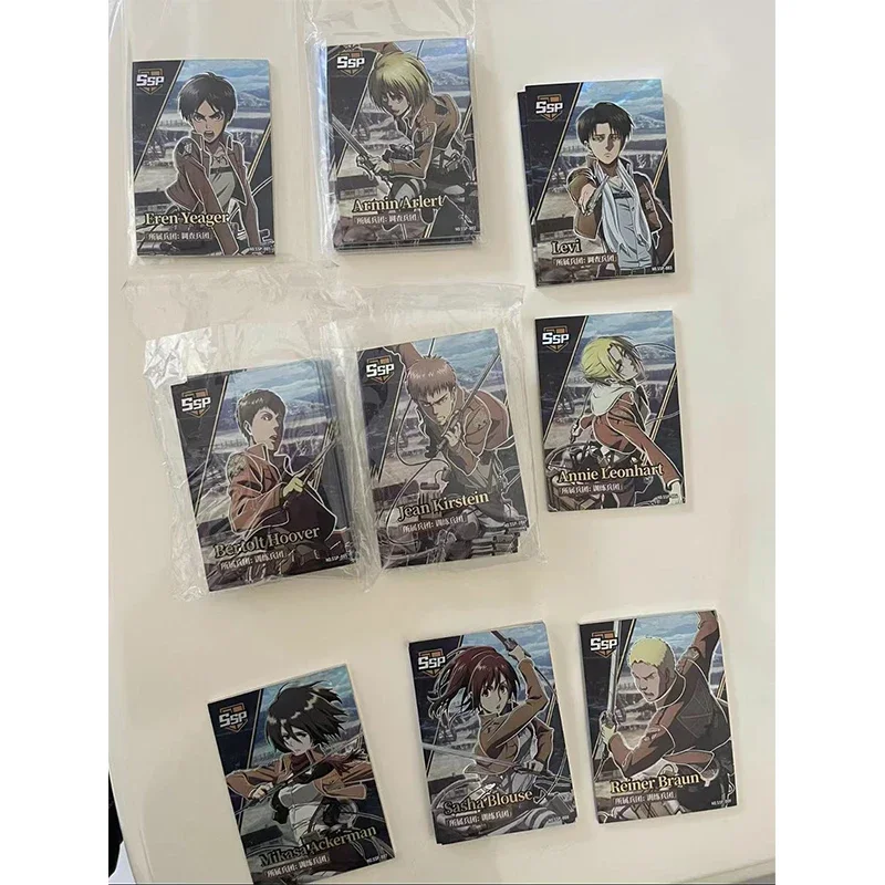 Anime Attack on Titan Rare SKP SSP GR SP CP UR Reflections Flash Cards Ackerman Toys for boys Collectible Cards Birthday Gifts