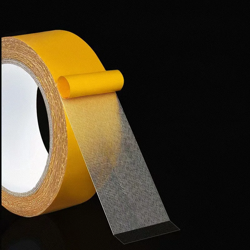 Duty Super Thin doppelseitiges Klebeband mit starker Fixierung, transparentes Netz-Doppelklebeband, spurlos, starkes Gitter-Teppichklebeband.