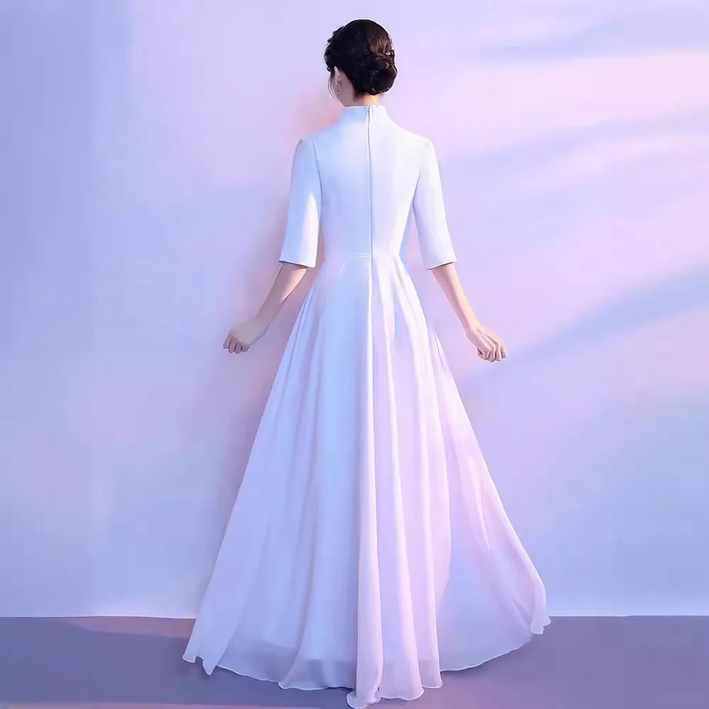 Robe de Soirée de Style Chinois, Vêtements de Spectacle sur Scène, Nouvelle Collection