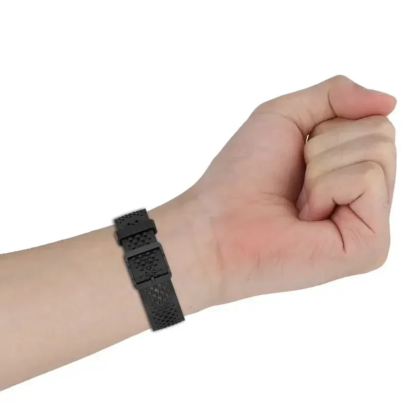 Silicone Strap for Garmin Forerunner 965/955/Venu 3/2 Active 5 Breathable Replacement Wristband Garmin 265/255/Vivomove Trend