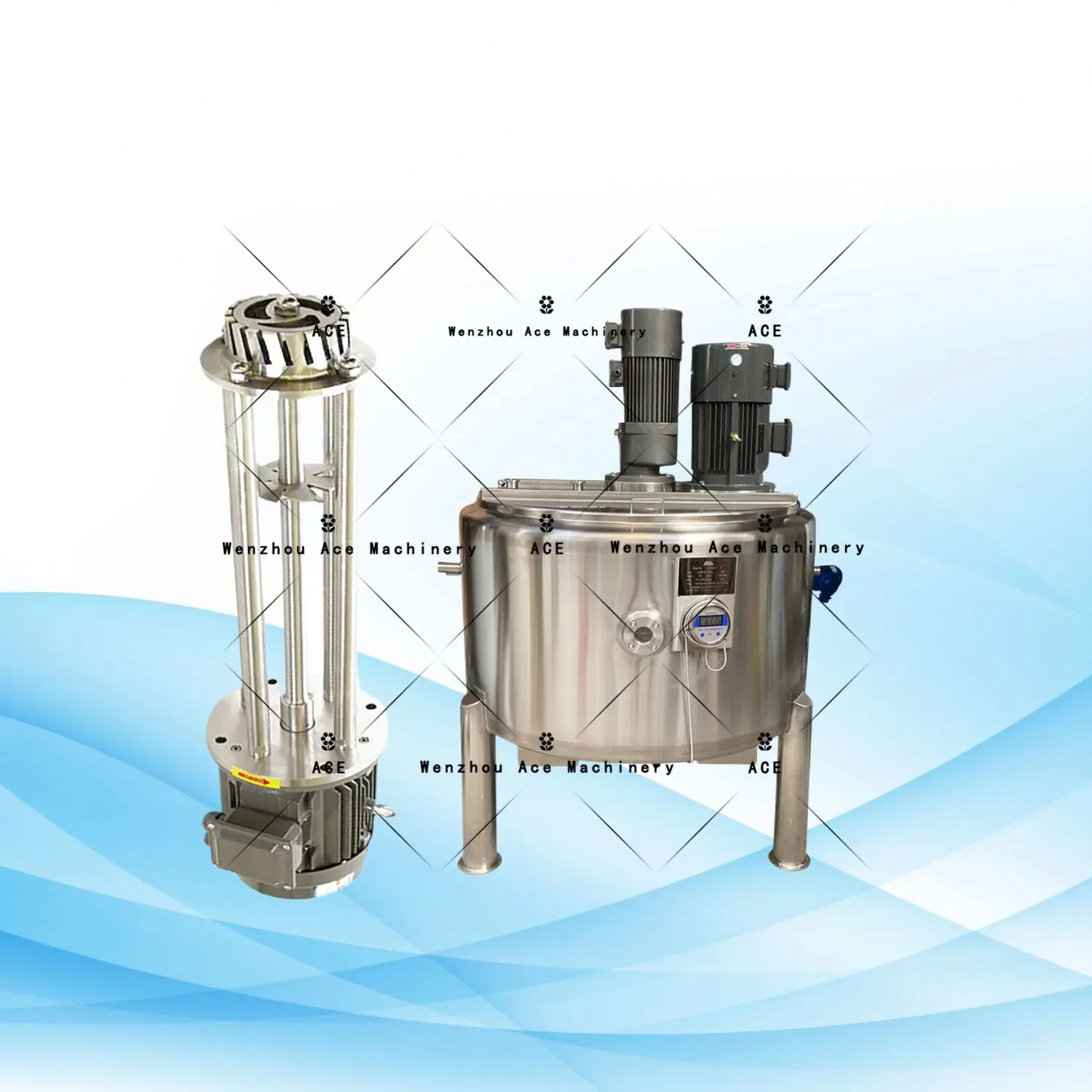 Ace Vacuum Emulsified Toothpaste Manufacturing Mechanical High Shear Homogenization Emulsification Equipment