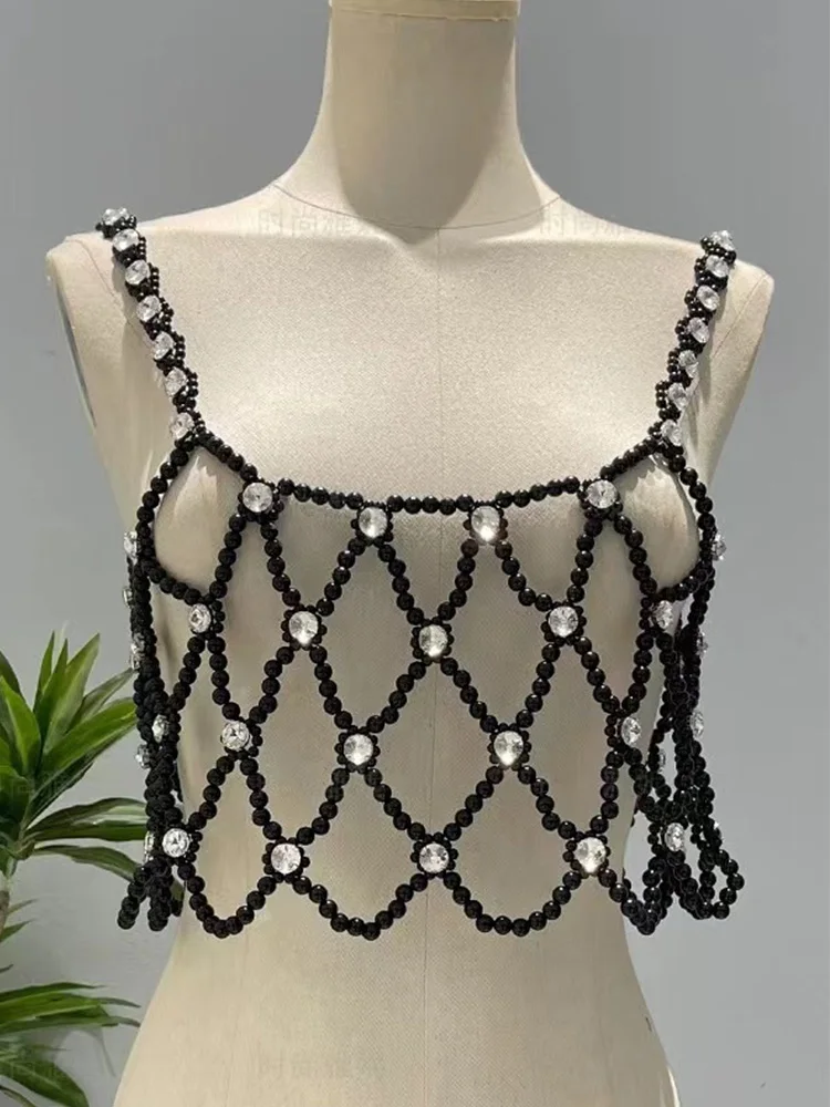 

Sexy Fashion Handmade Beaded Chain Vest