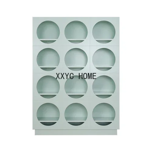 

Model Room Light Luxury Minimalist Style Children's Study Display Bookshelf Bookcase Living Room Entrance Cabinet