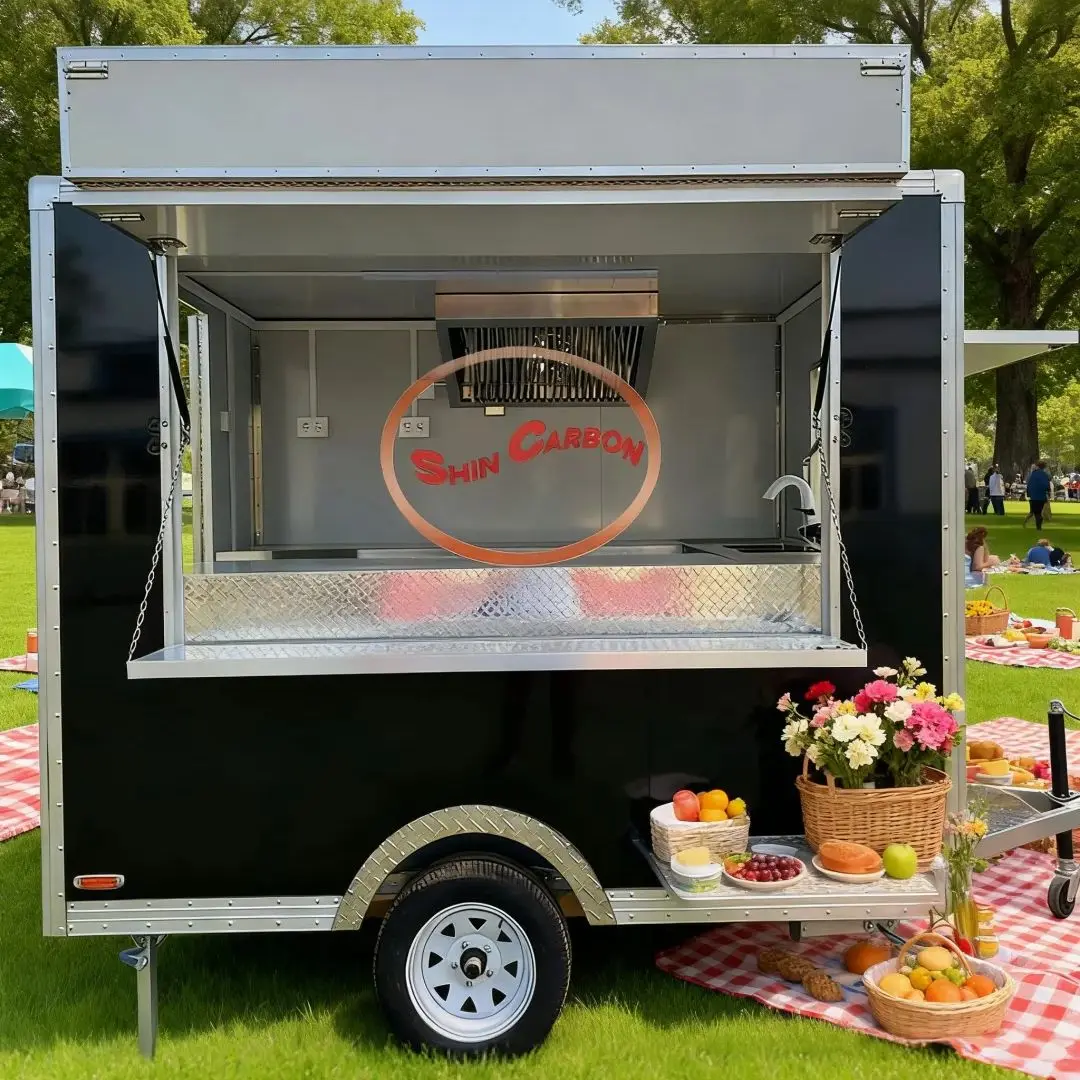 

Outdoor Commercial Modular Design Towing Snack Cart Food Trailer Customizable Function Combination Mobile Street Vendor Truck