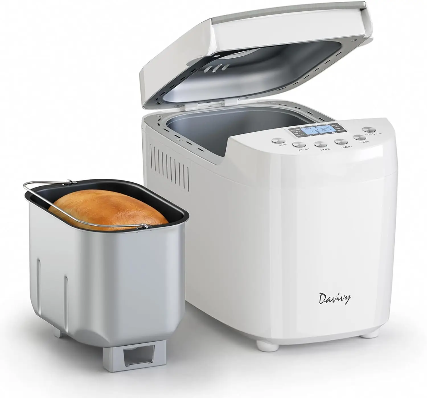 3LB Bread Maker, 15 Preset Programs, 4 Quick Modes, 15H Delay Timer, Keep Warm, 3 Loaf Sizes & Crust Shades, Gluten-Free, Dough, Cake, Yogurt, Jam