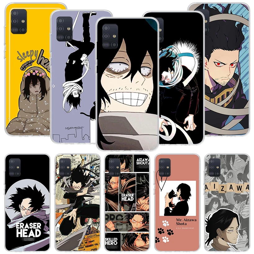 My Hero MHA Aizawa Shouta Phone Case For Samsung Galaxy A51 A71 A41 A31 A21S A11 A01 A70 A50 A40 A30S A20E A20S A10S A6 A7 A8 A9