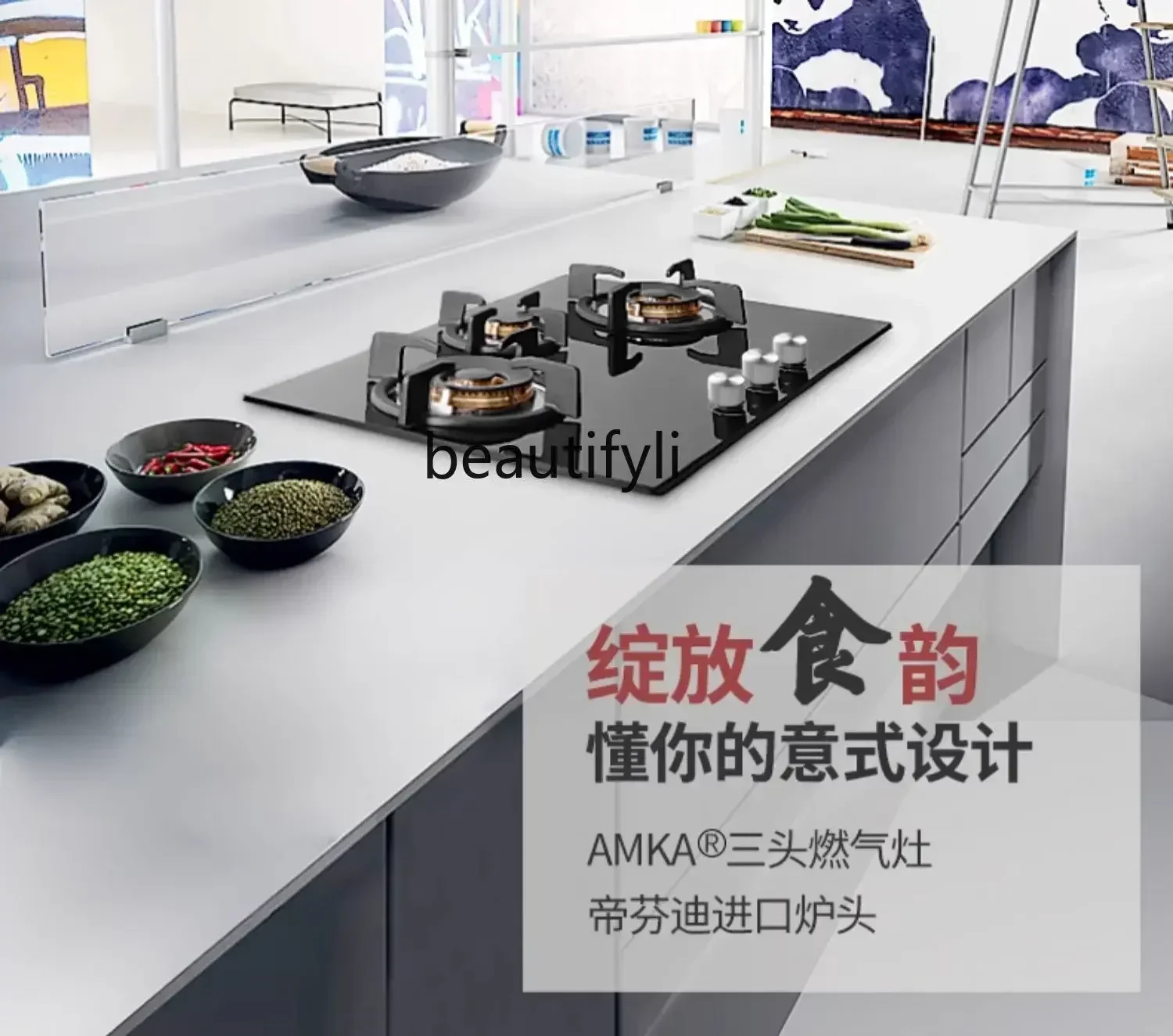 

l Household gas stove Double stove European multi-head two-eye natural gas embedded desktop stove