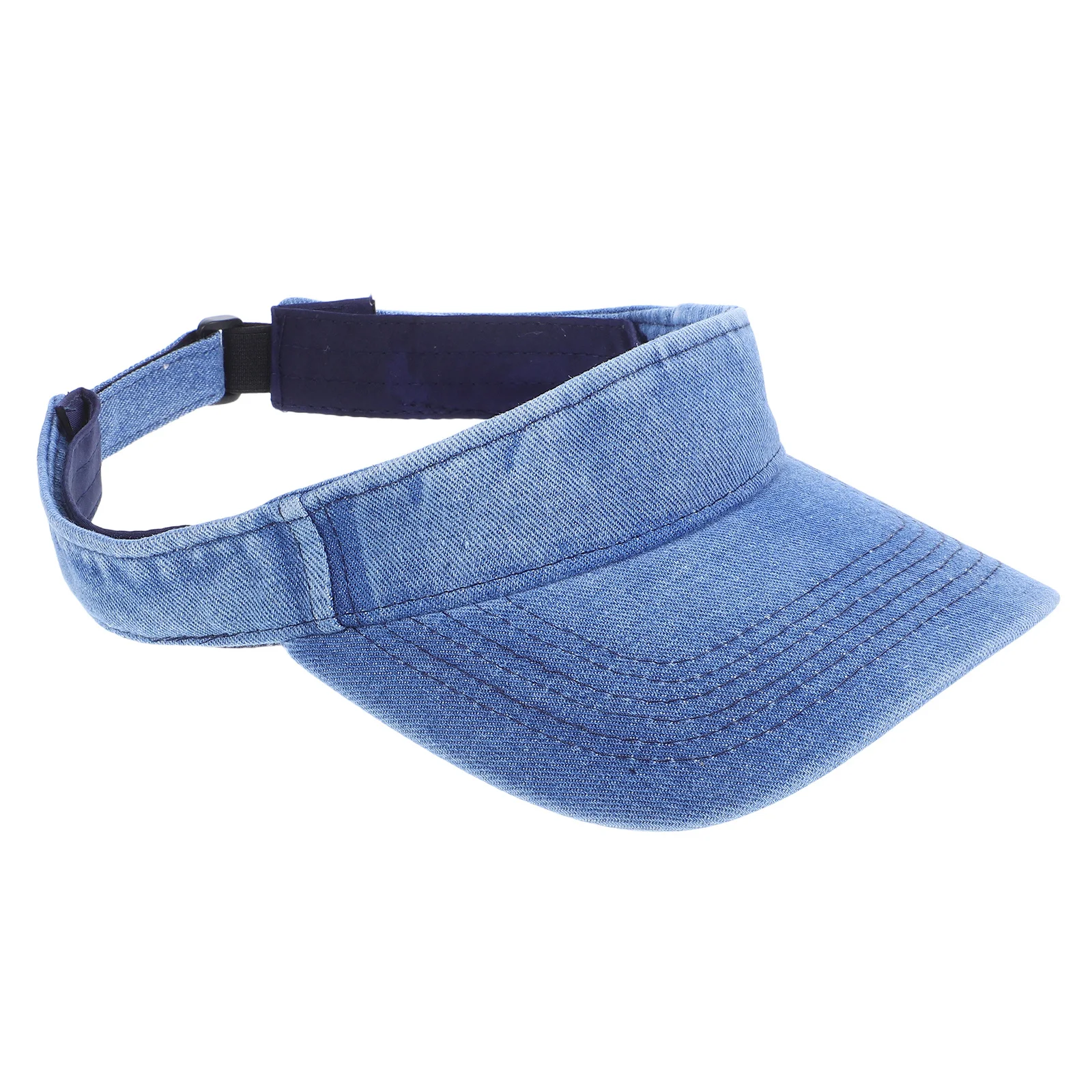 

Washed Denim Visor Hat Adjustable Breathable Sunshade Cap Running Hiking Outdoor Sports Unisex Baseball Cap Mens Visor