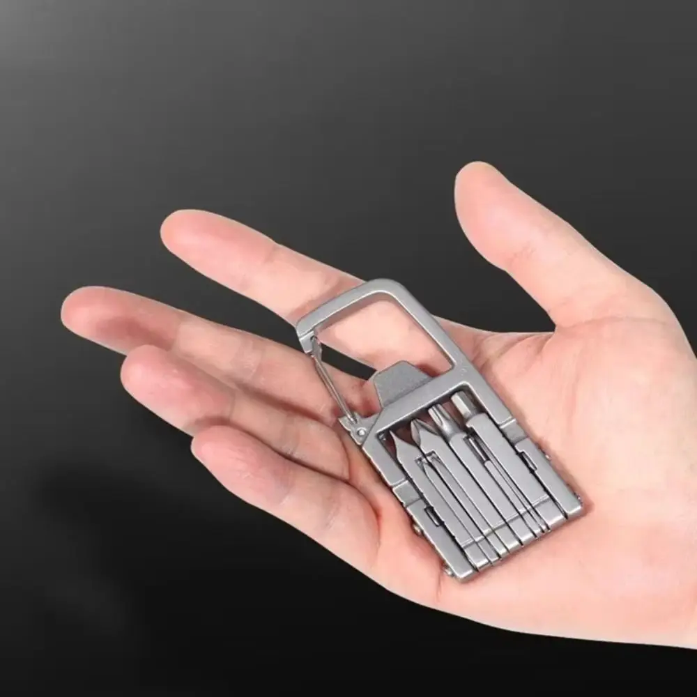 

10-in-1 10 in 1 Keychain Multitool Bottle Opener Wrench Stainless Steel Outdoor Tool Self-Defense Mini EDC Bottle Opener