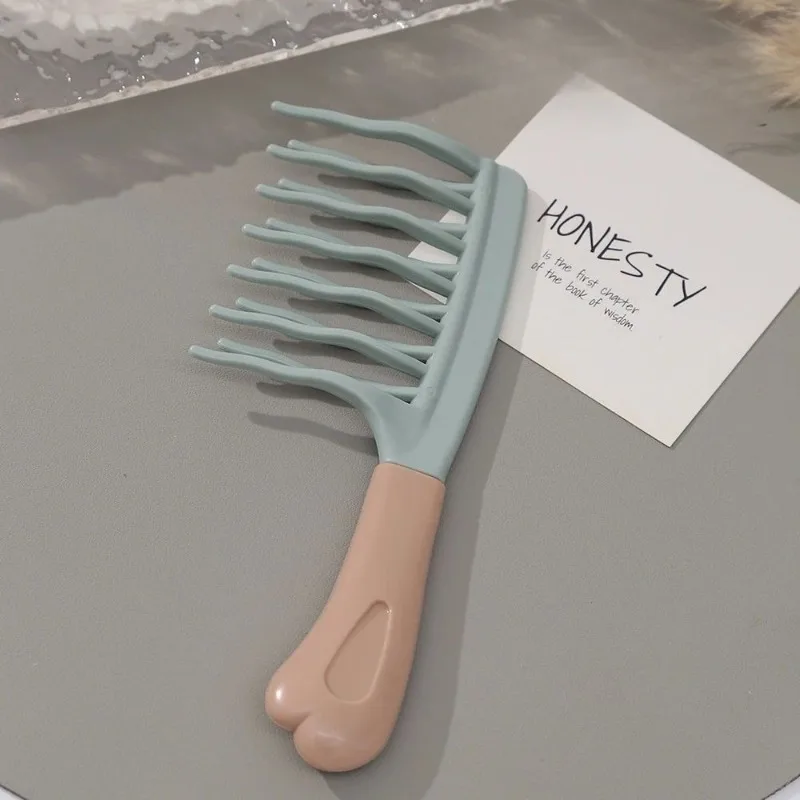 

1pc Dual Wide-Tooth Hair Combs, Ideal for Long Curls & Voluminous Styles, Curly Hair Management &Home Massage, Elegant Hair Care