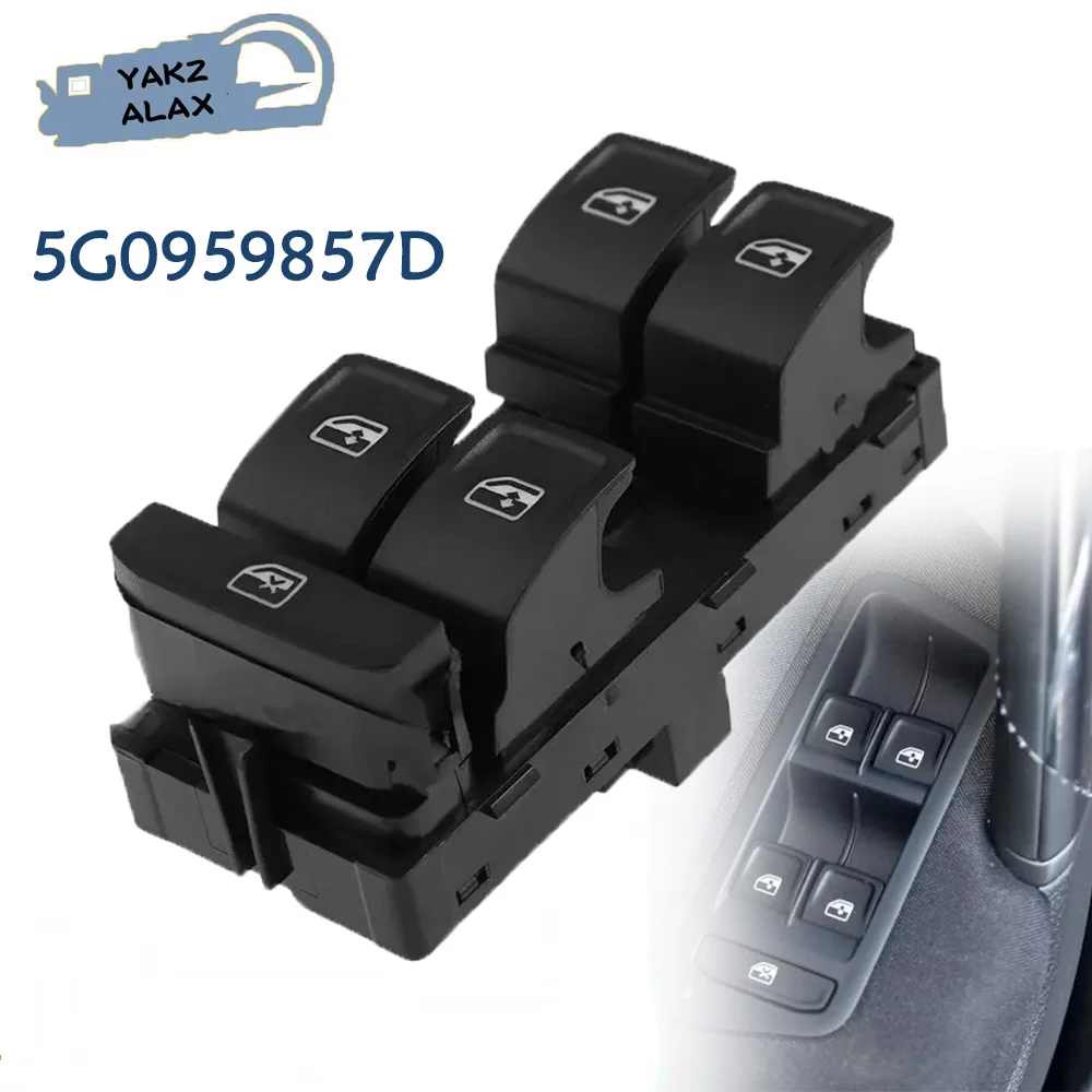 5G0959857D for VW Volkswagen Tiguan Touran Arteon Golf Passat 2013 2014 2015 2016 2017 Master Power Window Control Swicth