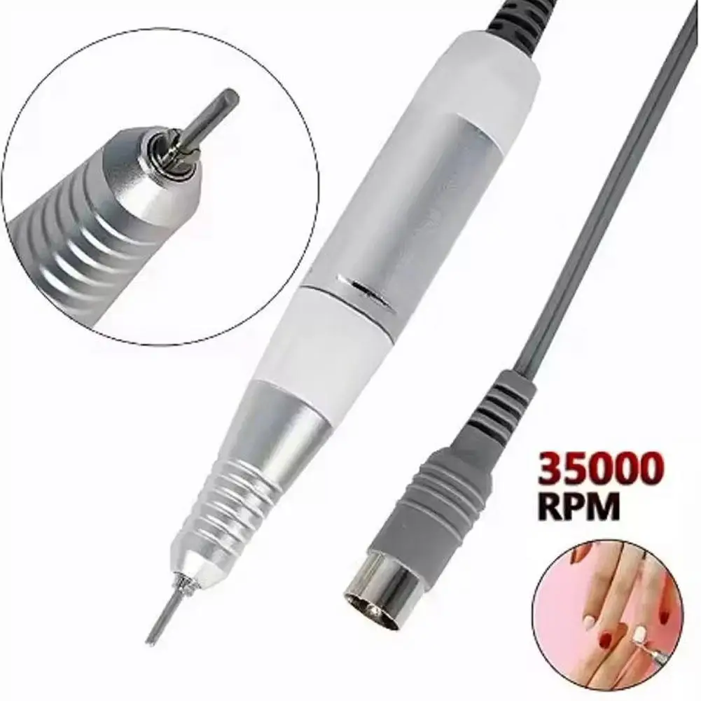 Elektryczny pilnik do paznokci PLUG Akcesoria do pilników do paznokci Narzędzie do polerowania Frezarka Uchwyt do pilnika do paznokci Rękojeść do pedicure Szlifierka ﻿   Manicure A2Z3