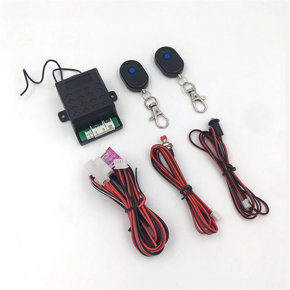 12V Wireless Engine Lock Locking Car Alarm Systems Anti-Hijacking Intelligent Circuit Cut Off Auto Unlock Immobilizer Device