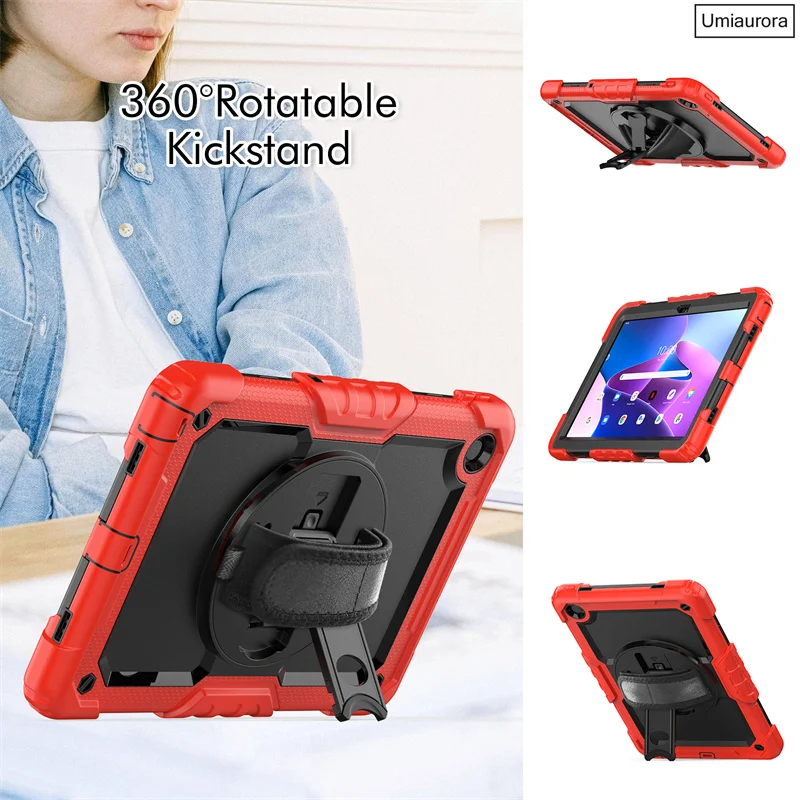 Imagem -04 - Suporte à Prova de Choque Shoulder Strap Cover para Samsung Tab a7 a8 a9 Plus 11 Sm-x210 Sm-x110 s6 Lite Sm-p620 Sm-p620