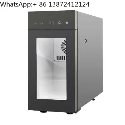 

Mini Portable Glass Door and Touch LED Control of Milk Cooler Refrigerator for Coffee Machine Keep Milk Fresh