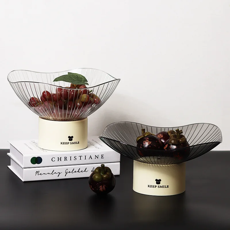 High-legged Irregular Plastic Acrylic Storage Tray.nordic Ins Entrance Hall Room Fruit Vegetable Aroma Storage Organization Tray