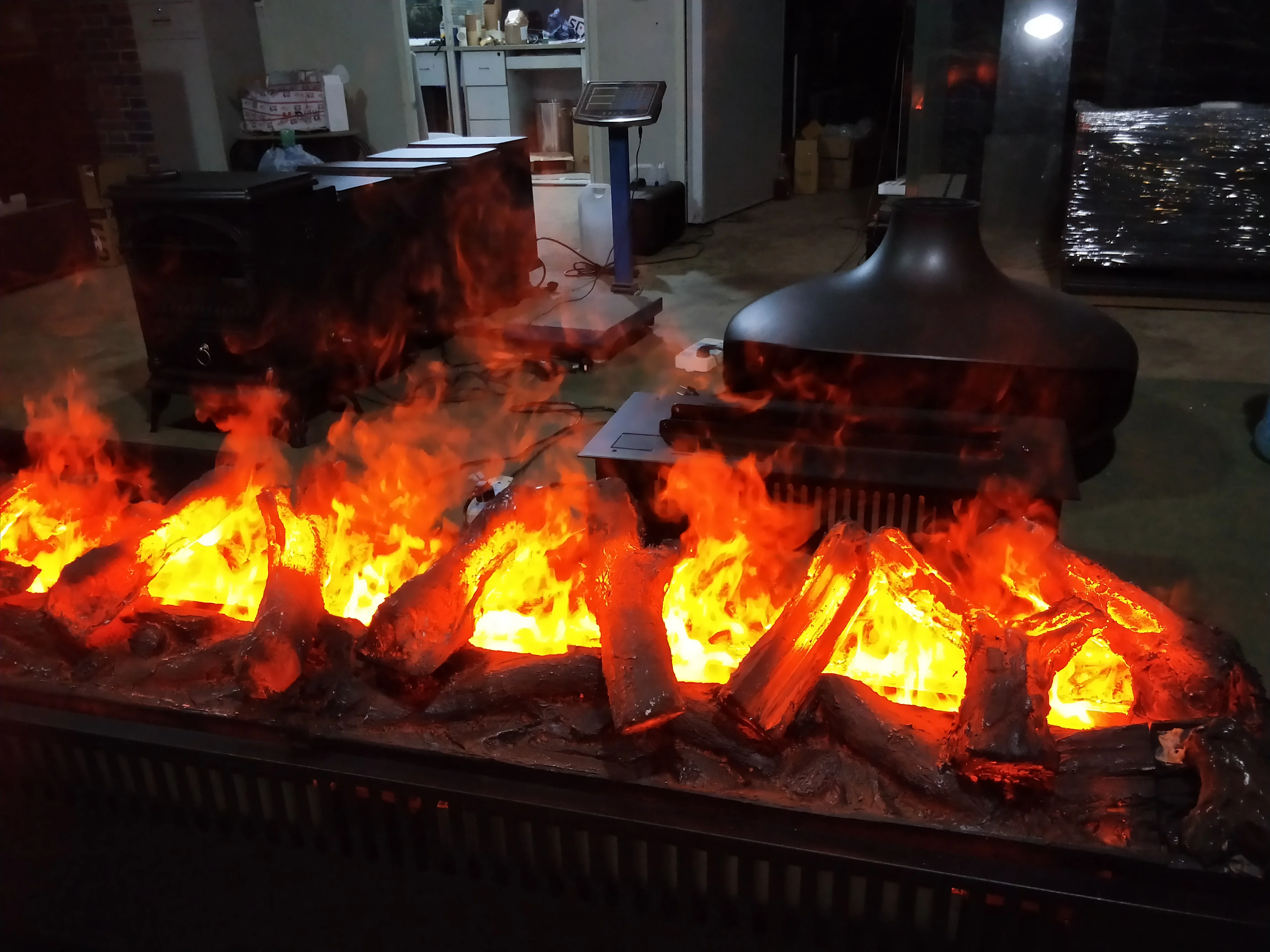 1600*240*200 مللي متر مدفأة كهربائية ثلاثية الأبعاد مع صوت خشبي من الباب إلى الباب شحن للمنزل فندق الولايات المتحدة التوصيل