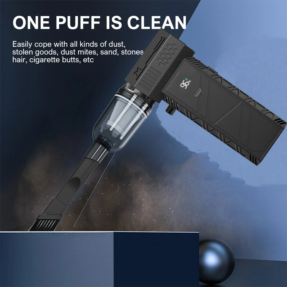 Violento Turbo Fan Motore Brushless 35000RPM con Luce LED 8000mAh Con Display di Ricarica Batteria Staccabile Ventilatore di Ricambio