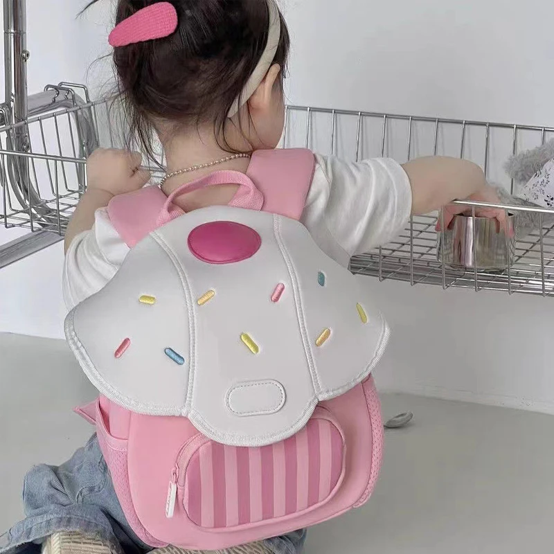 

Children's Backpacks Cartoon Mushroom Cute Kawaii Sweet Casual Backpacks Large Capacity Lightweight High-quality Schoolbags