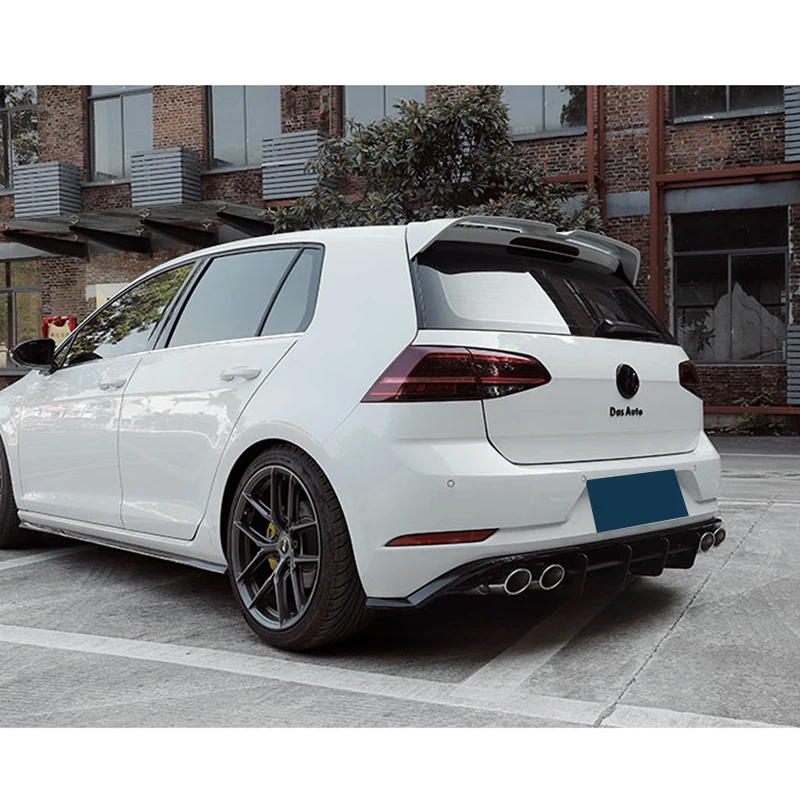 Carbon Surface Rear Roof Spoiler For Volkswagen Golf 7 MK7 Rline Gti 2014-2019