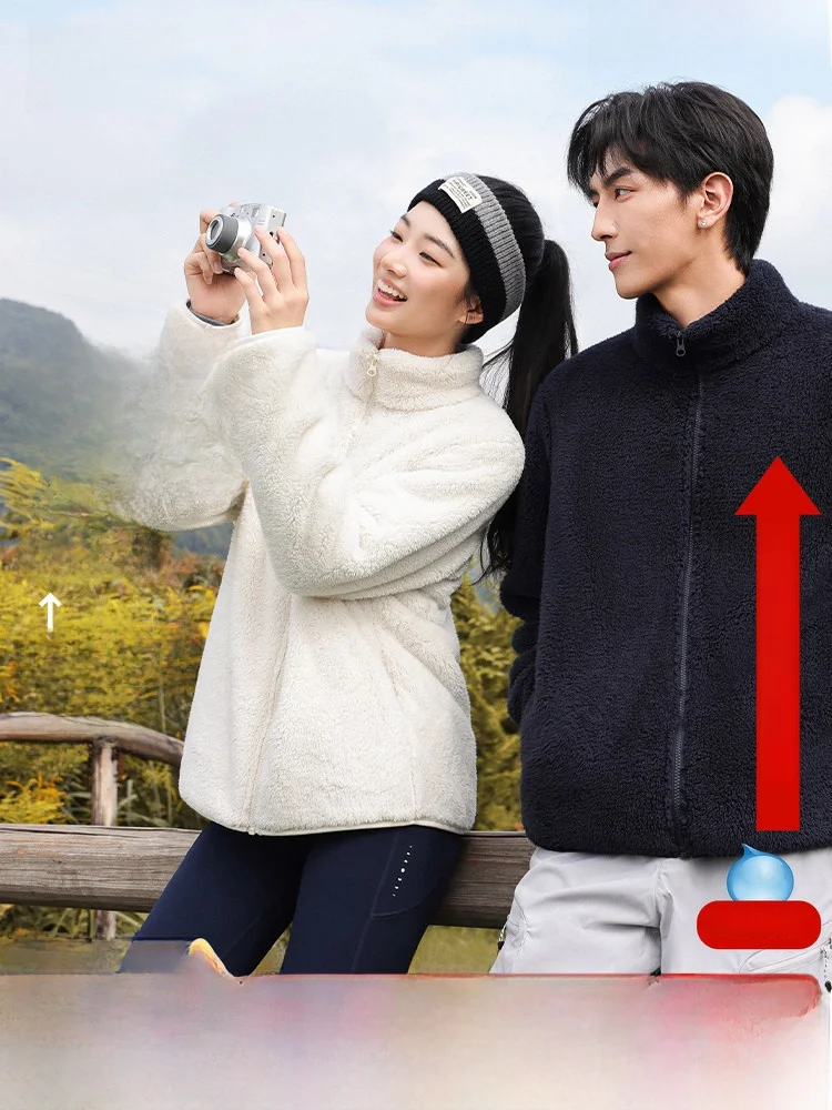 

Обновленная утепленная коралловая флисовая куртка 2026 года для женщин, мягкая парная верхняя одежда для повседневной носки, короткое пальто на молнии