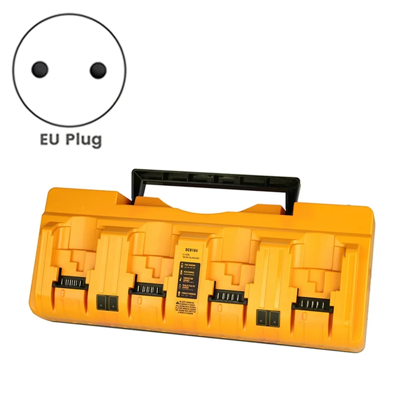 بديل DCB104 لشاحن بطارية ديوالت، شحن لبطارية 12 فولت/20 فولت ماكس، DCB124 DCB126 DCB200 DCB205 DCB206 قابس الاتحاد الأوروبي المتين