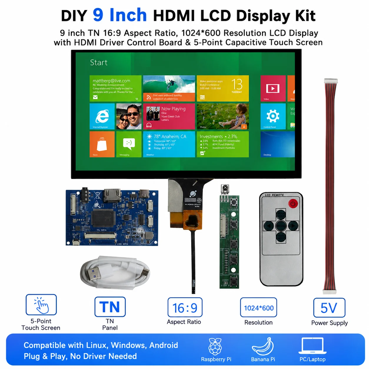 9-inch-lcd-display-screen-audio-driver-control-board-digitizer-touchscreen-monitor-for-raspberry-pi-pc-computer-assisted-screen